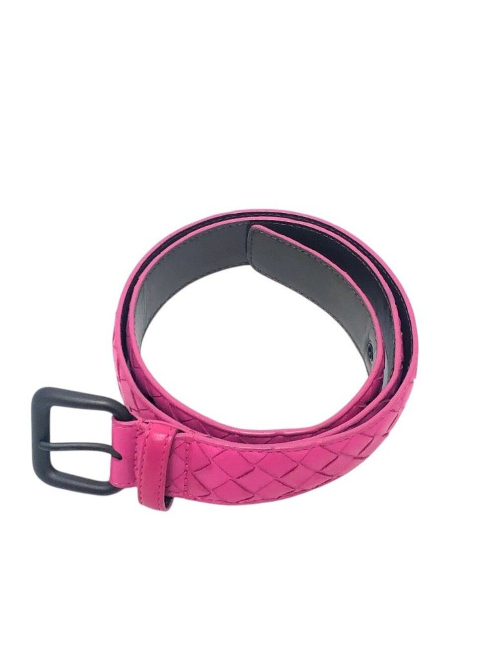 Bottega Veneta Belt Intrecciato Leather Pink